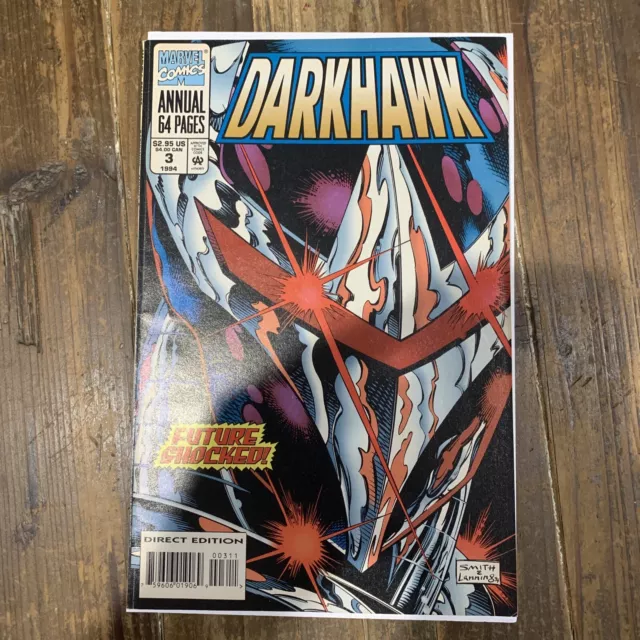 Darkhawk 3 Annual Marvel Comics 1994 Low Print Run