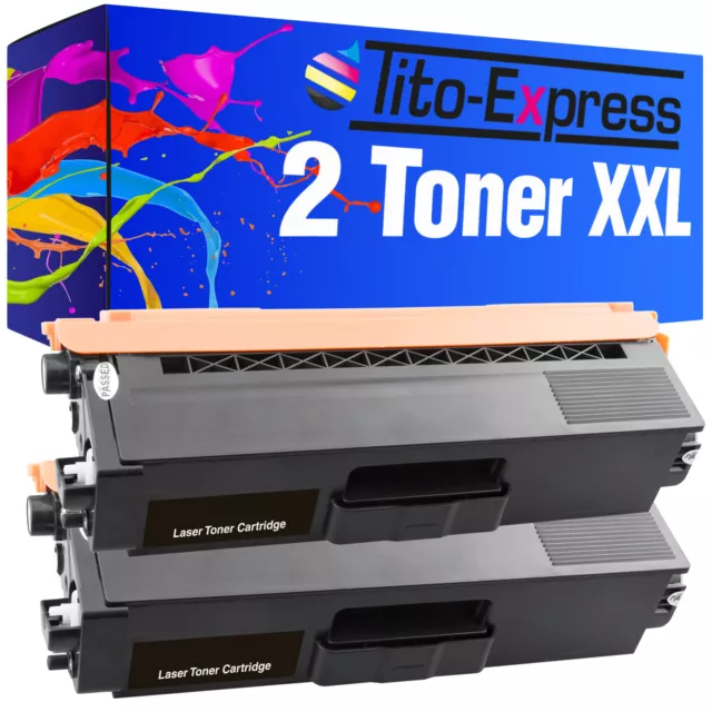 Laser Toner Kartuschen PlatinumSerie 2x Black für Brother TN-423 BK TN 423 BK TN