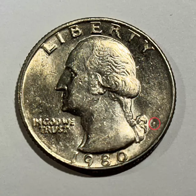 Liberty Quarter Dollar 1980 P filled