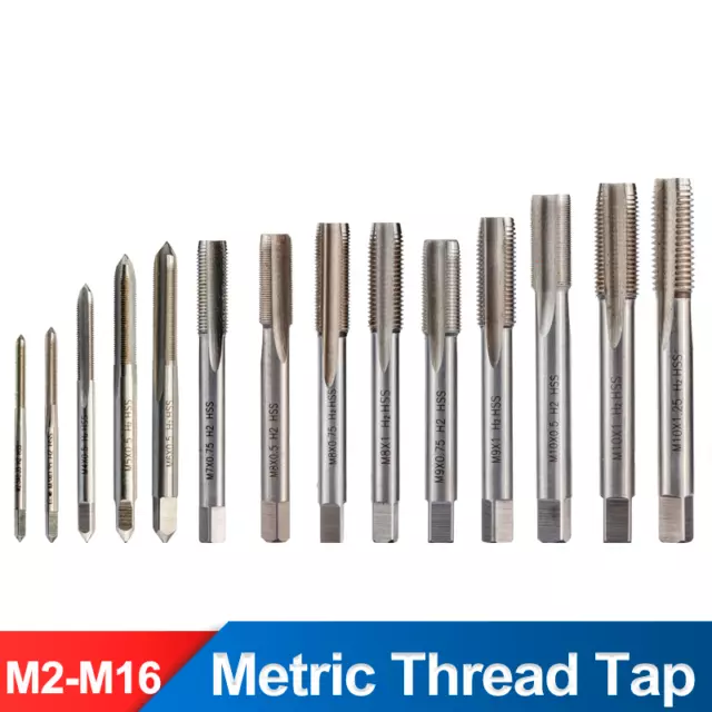 1PC M2-M16 HSS Right Hand Metric Thread Tap Machine Plug Tap Screw Tap Tool