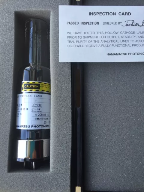 Hamamatsu Hollow Cathode Lamp L233-77NQ  Ir Element, Ne Gas , NEW