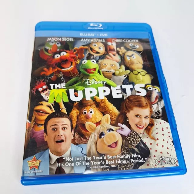 The Muppets Blu-ray+DVD COMBO 2 Disc Set Amy Adams and Jason Segel DISNEY MOVIE