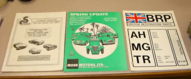 British Restoration Parts Catalog, MOSS MOTORS BOOK, SPORTS CLASSICS BOOK