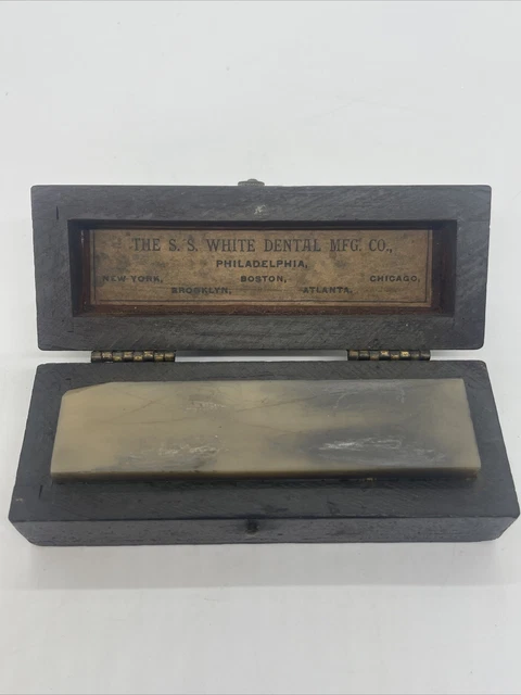 Antique S.S. White Dental Manufacturing Co. Dental Sharpening Stone Philadelphia