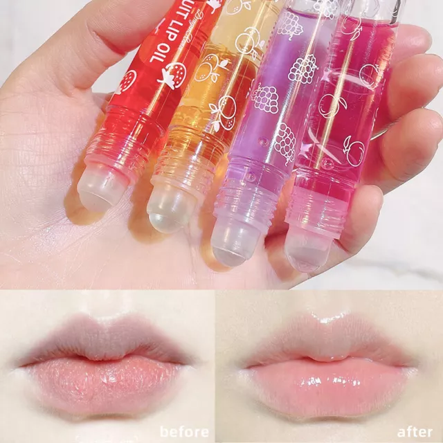 Roll-on Lip Gloss Fruit Lip Oil For Kids Transparents Moisturizing Make Up