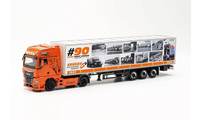 Camion MAN TGX GX Avec Plateau Wasel - Herpa 1/87 (neuf)