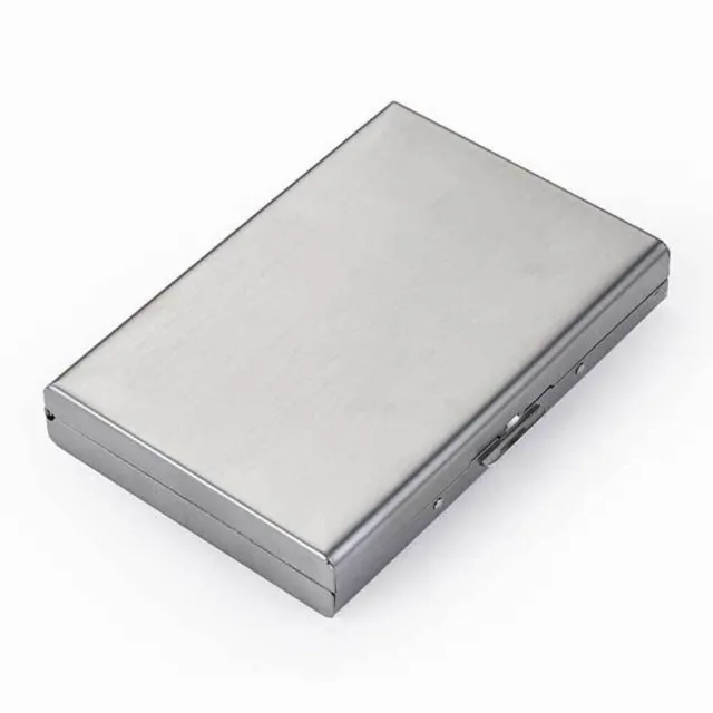 Stainless Steel Credit Card Holder Case Metal RFID Contactless Blocking Gift Box