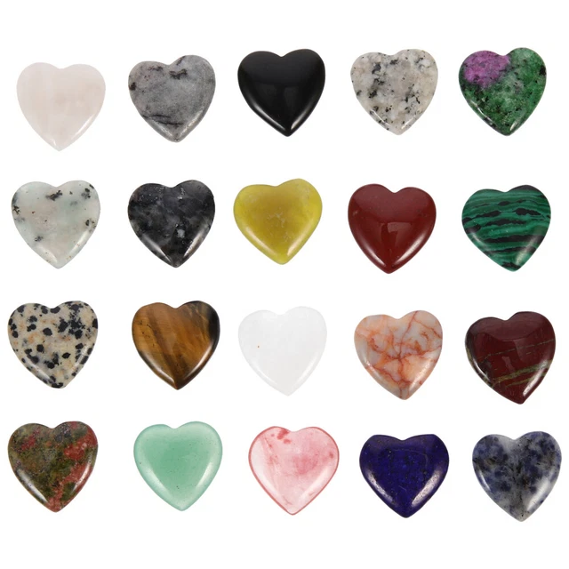 20 Pcs Bonsai Rock Fish Tank Landscaping Stone Heart Gems Decorate