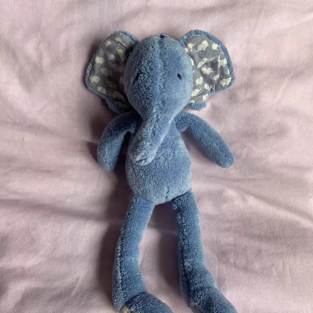 LITTLE JELLYCAT Blue Elephant Rattle Baby Comforter Baby Soother 10 15.00 PicClick UK