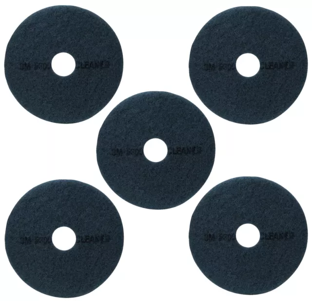 5 Pads 3M Blue Cleaner Pad 5300, 13 inches