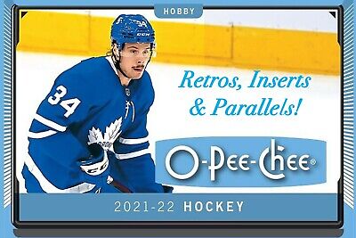 2021-22 O-Pee-Chee OPC Hockey Retro + Inserts + Parallels - Pick Your Player
