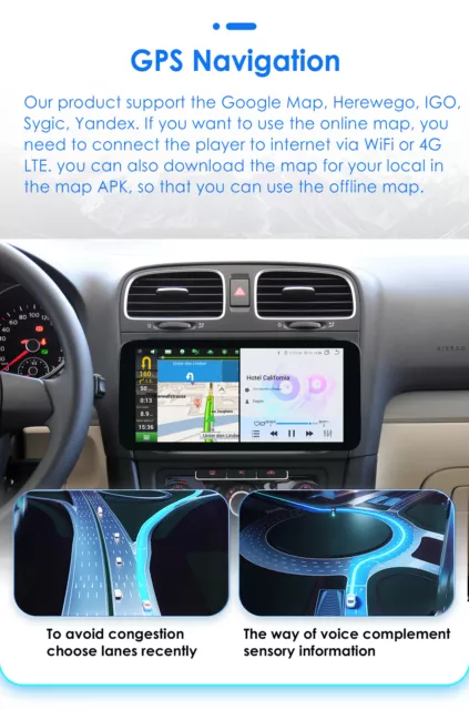10.33" 8G Android 12 Carplay Car Stereo for VW Tiguan Golf Passat DSP RDS SWC BT