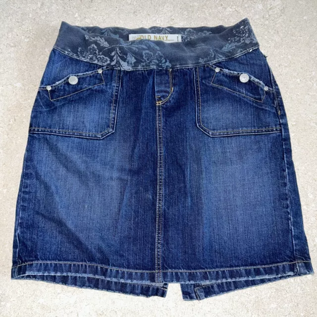 Old Navy Denim Maternity Skirt Womens Medium M