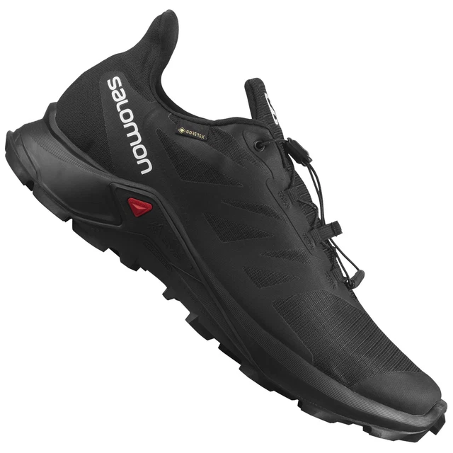Salomon Supercross 3 GTX Herren-Laufschuhe Trailrunning-Schuhe Schwarz NEU