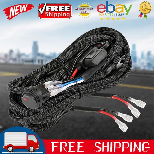 Control Switch Kit Universal Relay Switch Control Wiring Harness 12V 40A