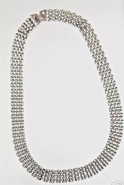 COLLIER maille CHOKER collier ton or ou argent collier conçu à la main 3