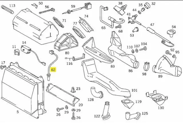 A0008302672 Mercedes 397 649 Temperature Sensor Outside Genuine New