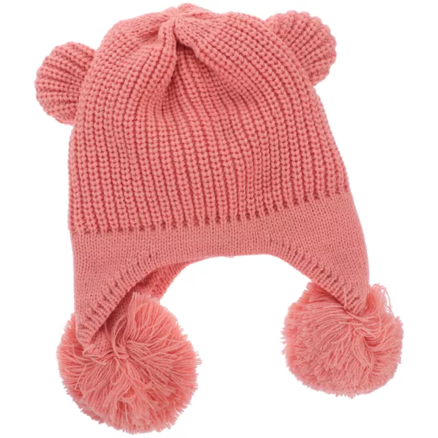 Dekorative Warme Mütze Kinder Strickmütze Baby Niedlich Herbst