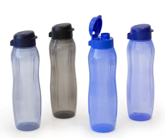 NEW Tupperware 1L Gen II  1 Litre Flip Top Drink Bottle in Black