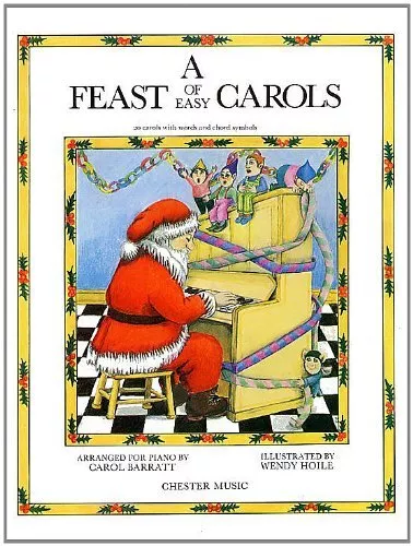 A Feast of Easy Carols for Piano by Various Book The Cheap Fast Free Post