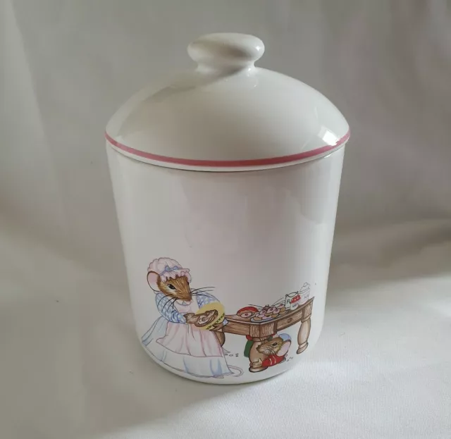 ❀ڿڰۣ❀ WADE For BOOTS Retro WHIMSICAL HOUSE MOUSE Ceramic STORAGE / TREAT JAR ❀