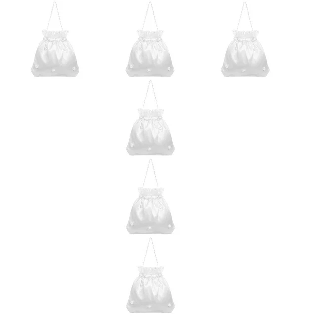 6x Dolly Bag Bridesmaid Handbag Dolly Bag for Party Wedding