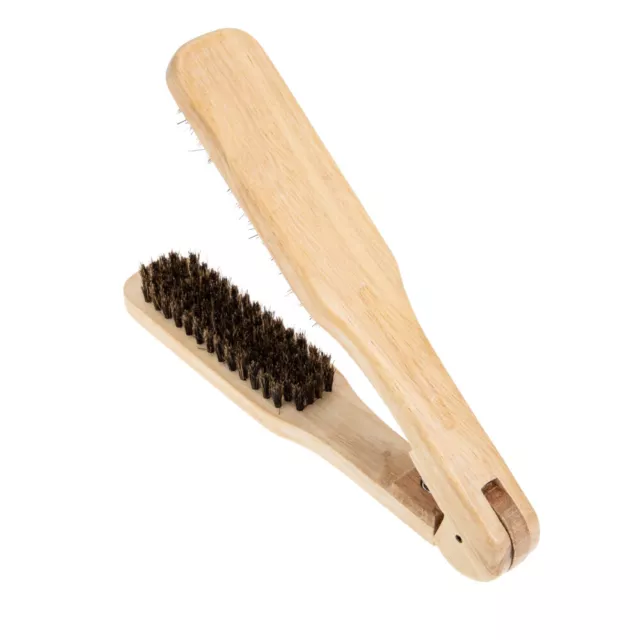 Bristle Hair Brush Comb Straightener Sweep Straightening Wood Splint