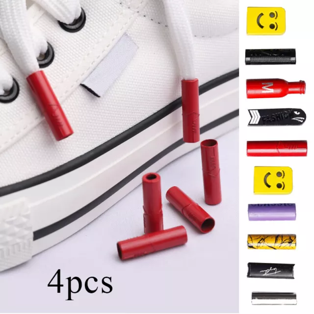 100pcs Metal Aglets DIY Shoelaces Repair Shoe Lace Tips Replacement End