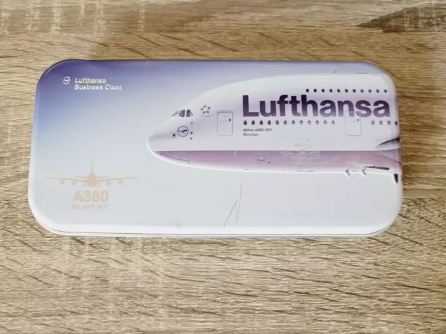 Lufthansa Airlines Airbus A380 Business Class Collectible Amenities + Tin✈✈