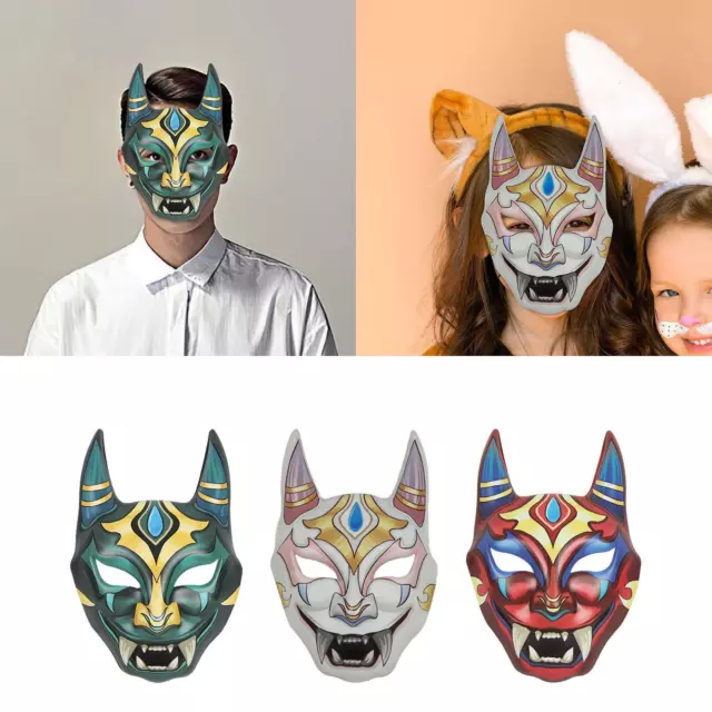 Acheter Masques faciaux en papier, couverture complète du visage, masque de  Cosplay Unique, fête