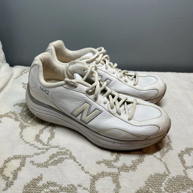 NEW BALANCE 1442 Rock Tone White Leather Walking Shoes Woman s US 9 EU 40.5 17.59 PicClick
