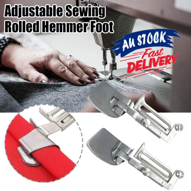 ROLLED HEMMING FOOT Adjustable Presser Foot Tool for Darning $14.08 -  PicClick AU