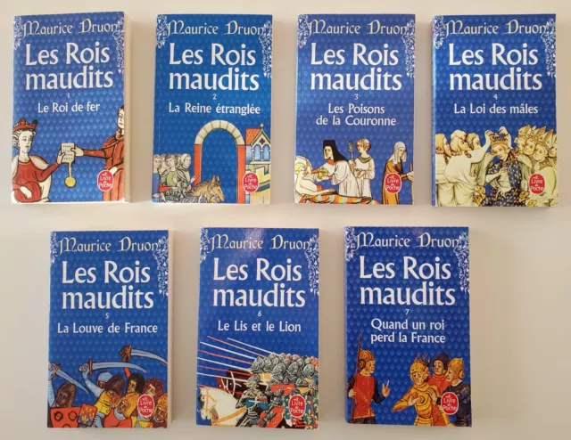 Les rois maudits 7 tomes de Maurice Druon