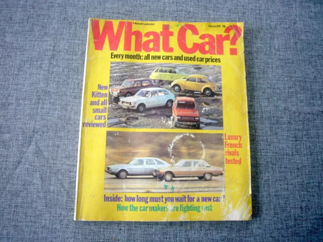 What Car? magazine, January 1976, rare, good original condition