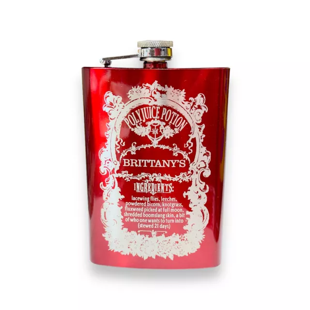 8oz CUSTOMIZED Polyjuice Potion Flask CUSTOM PERSONALIZED