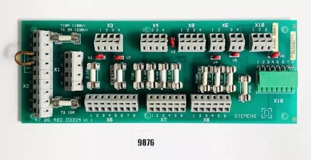Siemens Sirona M1 Platine 47 06 482 D3324 V1.1 Sicherungsplatine Rechange