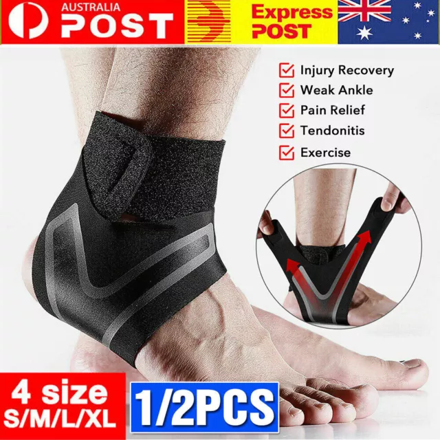 Adjustable Ankle Support Brace Compression Heel Stabilizer Foot Protector Strap