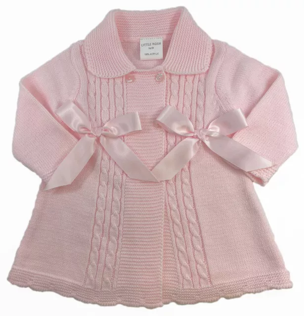 Baby Girl Knitted Jacket Coat Coatigan Spanish BOWS