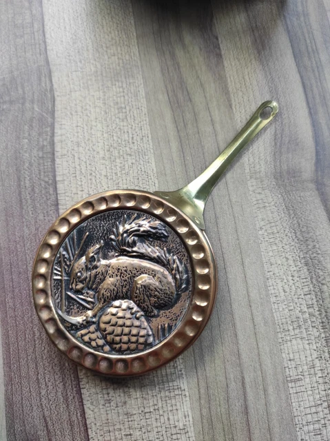 Pierre De Curling Miniature Artisanale - Laiton Et Cuivre - 1,75 Pouces