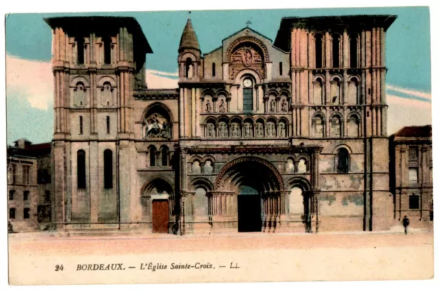 Carte Postale  Ancienne  - Bordeaux - Eglise Sainte-Croix