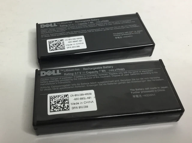 Dell NU209 FR463 Lithium-Ion RAID Controller Battery for PowerEdge & PowerVault