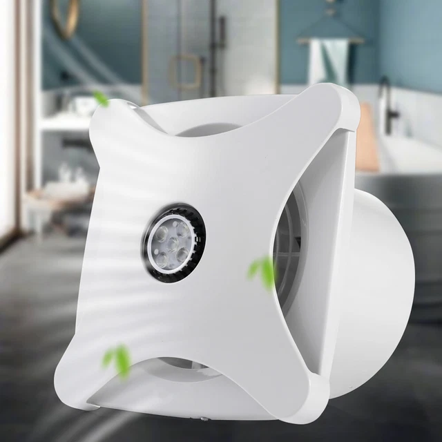WALLMOUNTED BATHROOM VENTILATION Fan Light Air Vent Exhaust Toilet