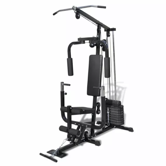 vidaXL Multi Gym Utility Fitness Machine Bench Press Workout Equipment Weight