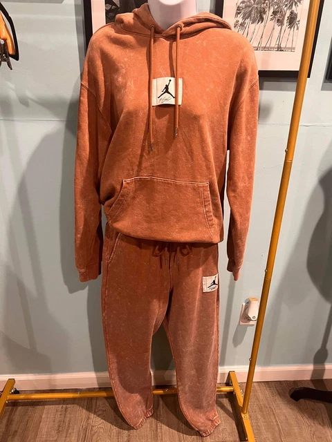 Jordan Washed Fleece Hoodie and Pants. Size Medium