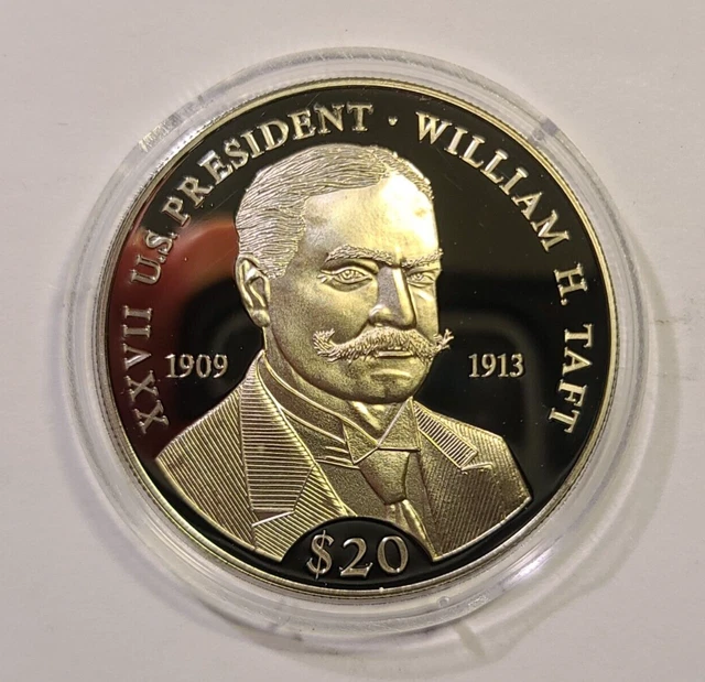2000-liberia-20-dollar-999-silver-proof-coin-william-h-taft-km