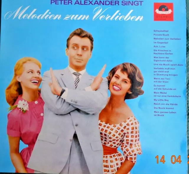 Peter Alexander Melodien zum Verlieben, LP Vinyl (NM), 1962