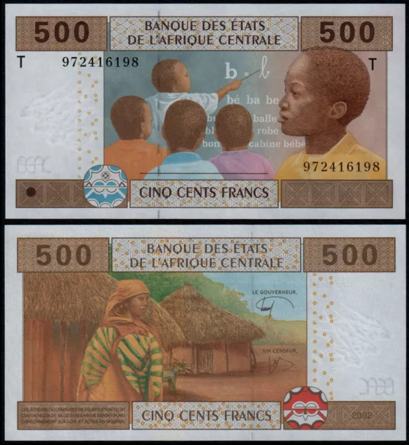 Central African States 500 Francs (P106T) 2002 Congo Unc