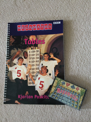 1990S BBC TV series Megamaths Activity book & Audio tape: Tables for ...