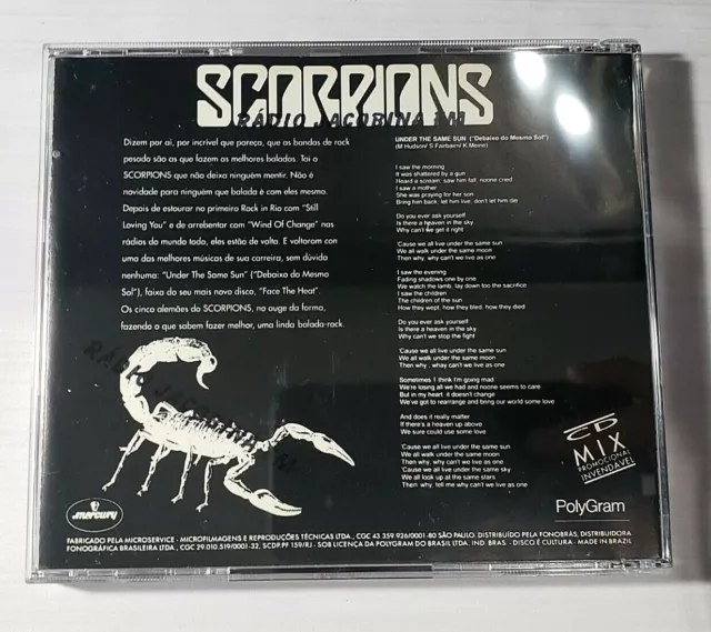 Scorpions Humanity BRAZIL CD SINGLE RARE - virgin killer lonesome