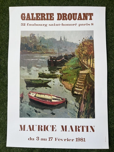 Affiche D'exposition Zanella - Galerie Mazarin, 1991 - Peintre Provençal (64x45 Cm)